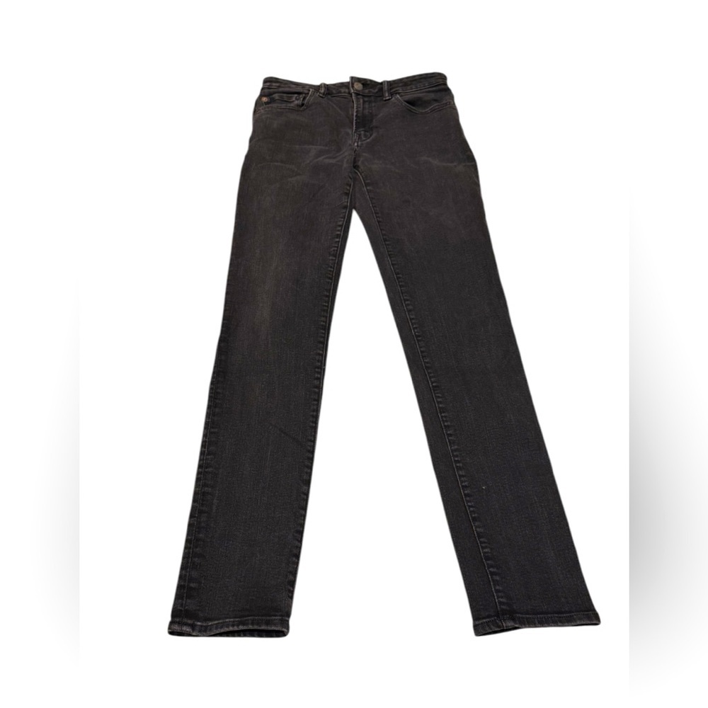 Men's Black Straight-Leg Jeans